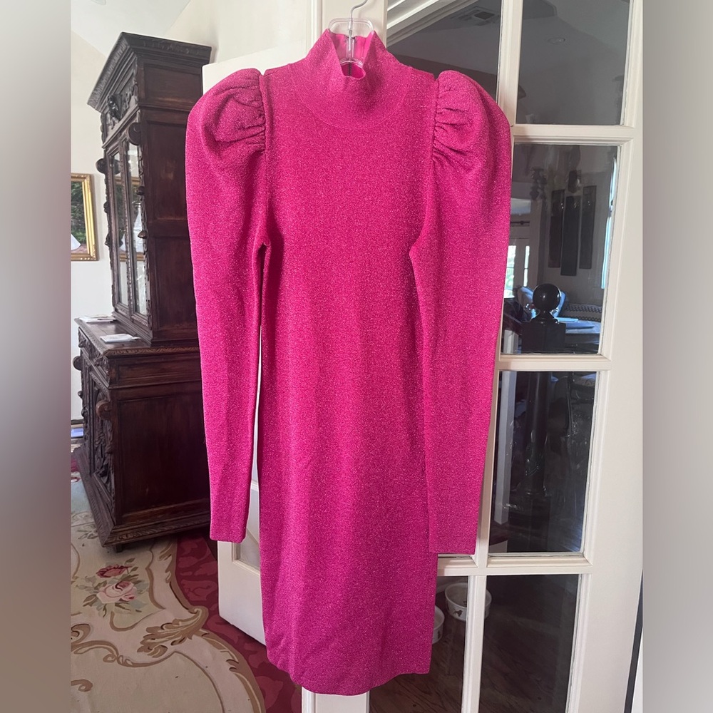 Alice + Olivia Wool Blend Baddie Barbiecore Sweater Dress💕💅🏻 - Picture 3 of 6